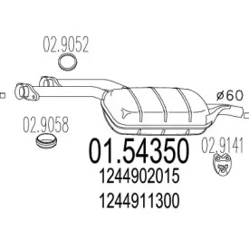 Амортизатор MTS 01.54350