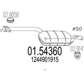 Амортизатор MTS 01.54360