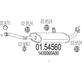 Амортизатор MTS 01.54560