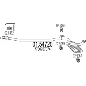 Амортизатор MTS 01.54720