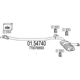 Амортизатор MTS 01.54740