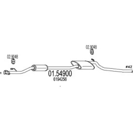 Амортизатор MTS 01.54900