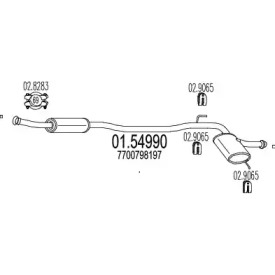 Амортизатор MTS 01.54990