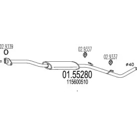 Амортизатор MTS 01.55280