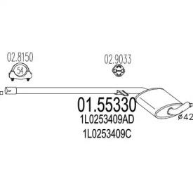 Амортизатор MTS 01.55330