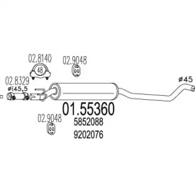 Амортизатор MTS 01.55360