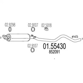 Амортизатор MTS 01.55430