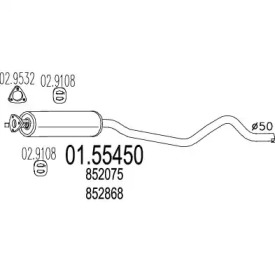 Амортизатор MTS 01.55450