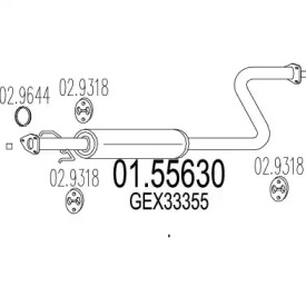 Амортизатор MTS 01.55630