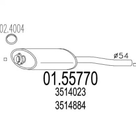 Амортизатор MTS 01.55770