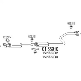 Амортизатор MTS 01.55910