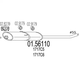 Амортизатор MTS 01.56110