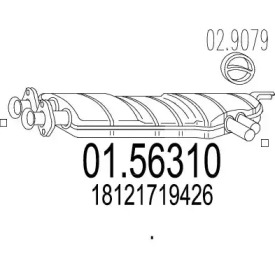 Амортизатор MTS 01.56310