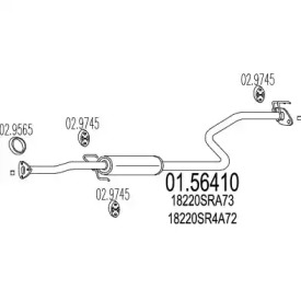 Амортизатор MTS 01.56410