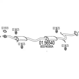 Амортизатор MTS 01.56540