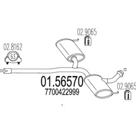 Амортизатор MTS 01.56570