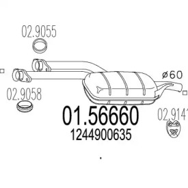 Амортизатор MTS 01.56660