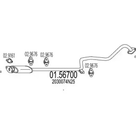 Амортизатор MTS 01.56700