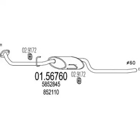 Амортизатор MTS 01.56760