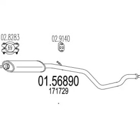 Амортизатор MTS 01.56890