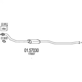 Амортизатор MTS 01.57030