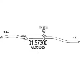 Амортизатор MTS 01.57300