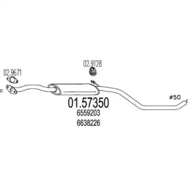 Амортизатор MTS 01.57350