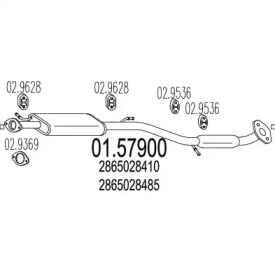 Амортизатор MTS 01.57900