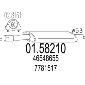 Амортизатор MTS 01.58210