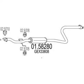 Амортизатор MTS 01.58280