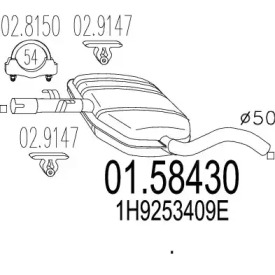 Амортизатор MTS 01.58430