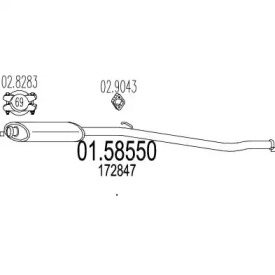 Амортизатор MTS 01.58550