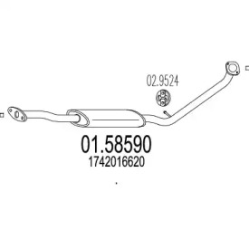 Амортизатор MTS 01.58590