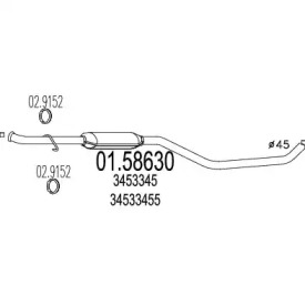 Амортизатор MTS 01.58630