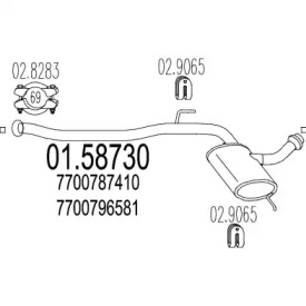 Амортизатор MTS 01.58730