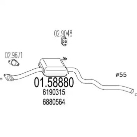 Амортизатор MTS 01.58880