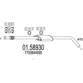 Амортизатор MTS 01.58930