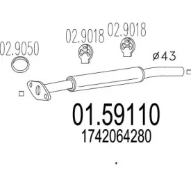 Амортизатор MTS 01.59110