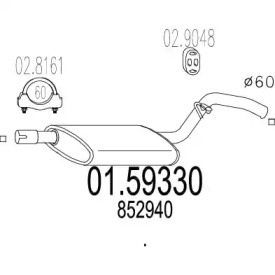 Амортизатор MTS 01.59330