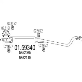 Амортизатор MTS 01.59340