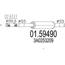 Амортизатор MTS 01.59490