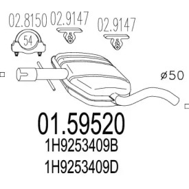 Амортизатор MTS 01.59520