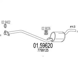 Амортизатор MTS 01.59620