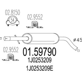 Амортизатор MTS 01.59790