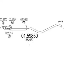 Амортизатор MTS 01.59850