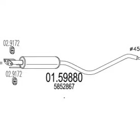 Амортизатор MTS 01.59880