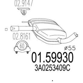 Амортизатор MTS 01.59930