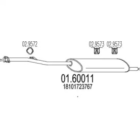 Амортизатор MTS 01.60011