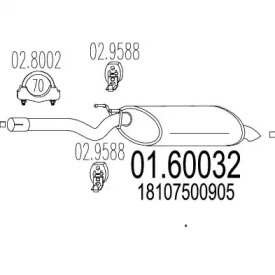 Амортизатор MTS 01.60032