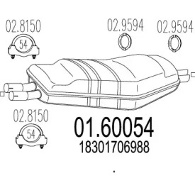 Амортизатор MTS 01.60054